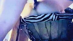 texas couple in high chair with shaved areas