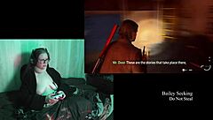 Naked brunette bbw with big natural tits and tattoos plays alan wake 2 part 12