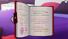 Hot stepmom gets caught sucking something under the table in summertime saga game.