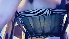 texas couple in high chair with shaved areas