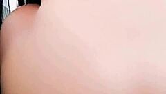 That young Asian teen wife rides a big dildo deep in her tight pussy