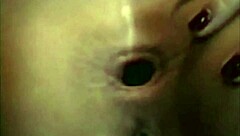 In a casual tale, the asshole blinks playfully.