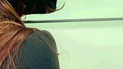 me cojo a mi esposa con su vestido puesto tacones y su cachetero de encaje