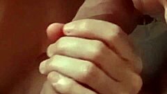 Neighbor Sucks Hard Cock And Gets Cum On Tits