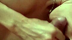 Neighbor Sucks Hard Cock And Gets Cum On Tits