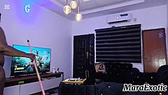 fat ass housewife mara exotic cleans naked and dances