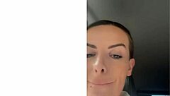 mommy teases with tattoos for tongue tracing