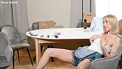 Hard At Work Blonde Sky Pierce Tempts Client Into Slamming Pussy Doggystyle Bent Over Missionary