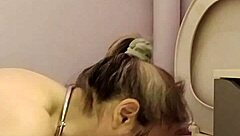 Homemade humiliation: slave bent over with buttplug, spanked and talked dirty to orgasm.