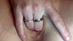 little red's wet flexible fingerbang leads to cum on peeks 😏