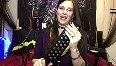 hey check out my bdsm toy collection in this vlog 😈 i've got all these fun vibes for teasing with my tattooed big boobs as a bbw mistress