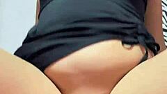 my sister-in-law comes home from a party in her sexy dress, ready to fuck in the kitchen