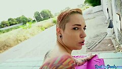 Hey, why not pull over this inked latina for a quick bj and then raw public sex outdoors?