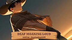 deaf woman moans loudly during intense moment