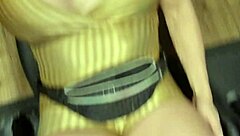 Conheci a loira da buceta inchada na academia