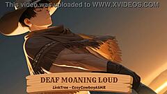 deaf woman moans loudly during intense moment