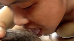 Her Skilled Blowjob Technique Makes Cum Erupt from Wet Shaved Pussy in Orgasmic Creampie