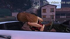 Franklin Gets Intense Hooker Service in GTA 5 Car Scene