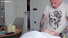 I got caught banging this sex doll, but stepmom jumped in and made the most of it with her tight ass