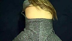 Beautiful ass in sparkly party dress, who wouldn't want to bend it over?