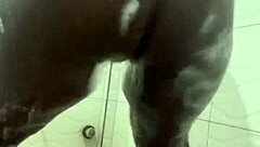 i'm in the bathroom, bent over with my curvy big tits neighbor, pounding her wet pussy doggystyle after shower fetish play.