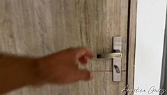 adorable latina shakes ass for neighbor, he fingers and worships her tight hole