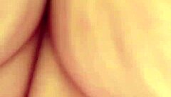 I folow the blonde milf and lift her skirt on the street