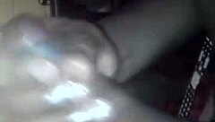 Watch her scream while masturbating huge black dick to cumshot!