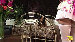 two girls lick and use toys until they cum several times, then nap.