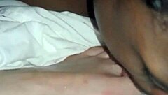 Sucking wifes toes while s