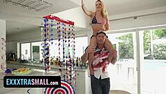 Riley star hosts an all-american 4th of july party with moaning and orgasms
