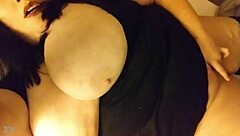 This sexy milf with big boobs is masturbating right now! 😍