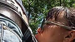 Real Behind The Scenes Outdoor Deepthroat Blowjob With Young Pov Oral And Facial