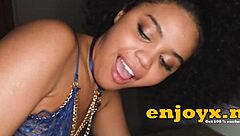 Selva gives blowjob in kitchen while penetrated roughly