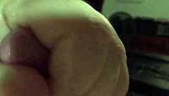 Chubby Wife Strokes Dick, Blows, Swallows Cum!