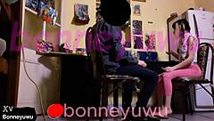 Bonneyuwu has hidden sex with dad's friend