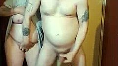 Girlfriend Kelly humiliates me naked on cam while blindfolded, leading to a big cumshot.