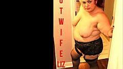 bbw hotwife, you give that bull a sloppy blowjob until he cums