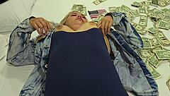 in this narrative, my blonde american slut from the usa gets fucked for cash like a doll