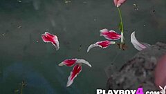 Damn, look at this sexy blonde teen with her big ass totally naked outdoors. She's teasing with that tight pussy and small tits!