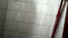 Hey, I secretly filmed my aunt taking a bath, what a sneaky voyeur moment!