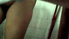 Hey, I secretly filmed my aunt taking a bath, what a sneaky voyeur moment!