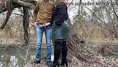 mother-in-law grabs my cock tight while i pee outside in the fresh air 😏