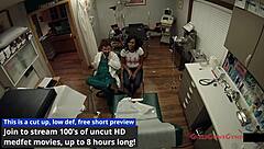 Tampa University requires entrance physical where Tori Sanchez spreads in shower for close-up check