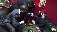 Another sexy bitch that GOT FUCKED by many guys at once in that dimmed room