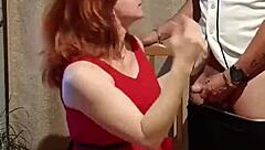 latina teacher in short red dress shows her juicy vagina and we end up having quickie sex