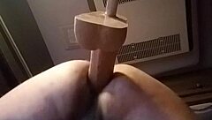 oh man, check this huge dildo pounding me doggy style solo 😈