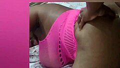 The scene unfolds with the black BBW getting a handjob and intense anal action until he cums hard inside.