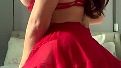 What Happens When Solo Crossdresser Plays in Fishnets and Heels?