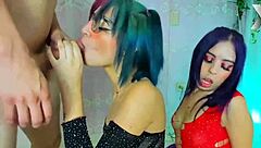 These eager bitches are super horny and wet, craving big cocks in a wild group orgy session